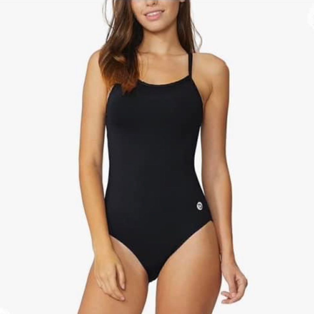 Baleaf Athletic Training One Piece Swimsuit, Black, Medium (36) m, NWT